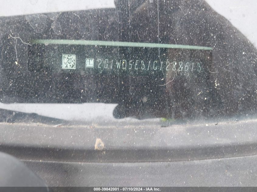 2012 Chevrolet Impala Police VIN: 2G1WD5E31C1288613 Lot: 39842001