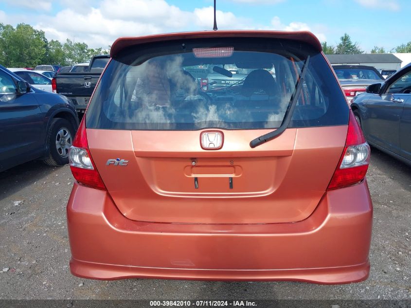 2007 Honda Fit Sport VIN: JHMGD38627S017022 Lot: 39842010