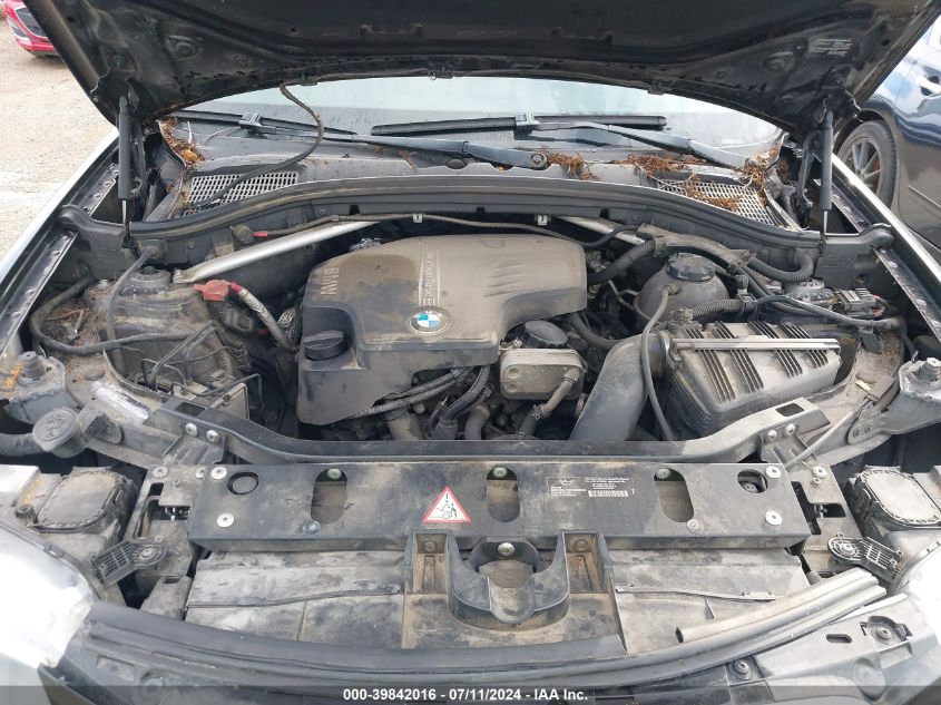 2013 BMW X3 xDrive28I VIN: 5UXWX9C55D0A16543 Lot: 39842016