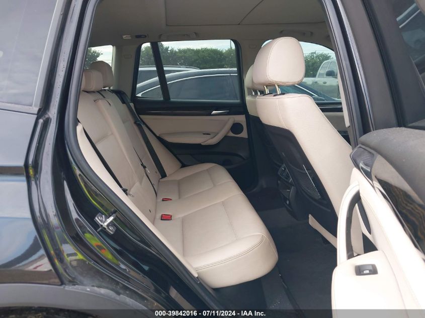 2013 BMW X3 xDrive28I VIN: 5UXWX9C55D0A16543 Lot: 39842016