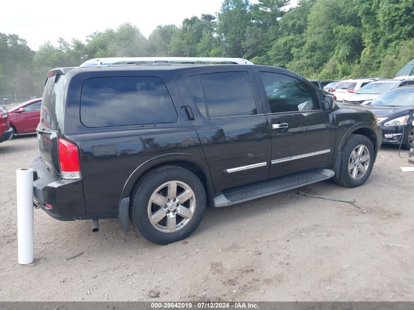 2012 Nissan Armada Platinum VIN: 5N1AA0NEXCN606592 Lot: 39842019