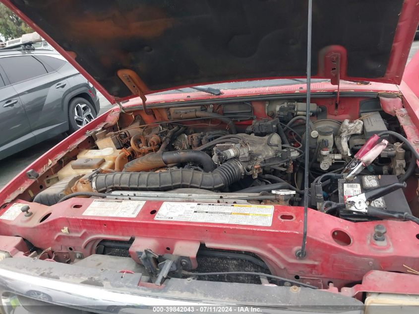 1998 Ford Ranger Splash/Xl/Xlt VIN: 1FTYR14U3WPA58762 Lot: 39842043