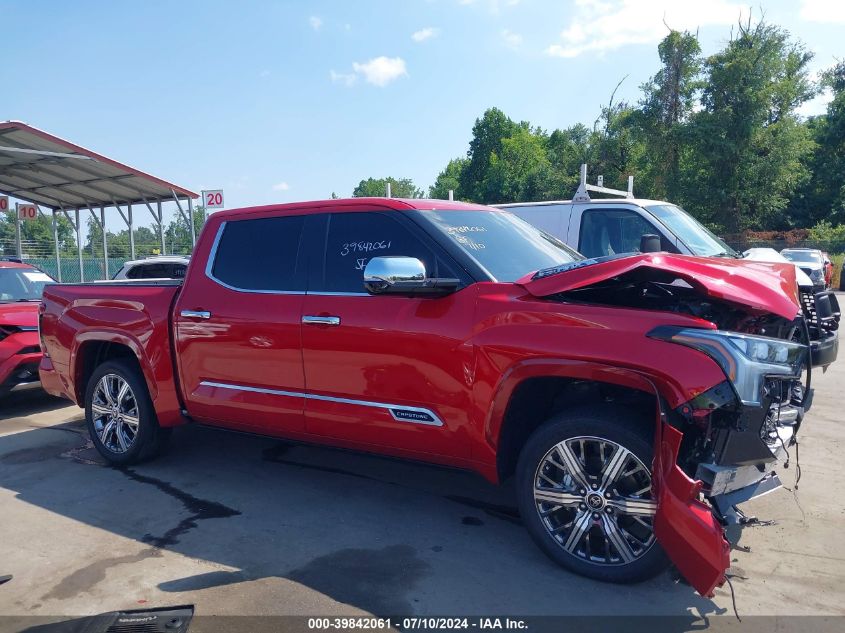 2023 Toyota Tundra Hybrid Capstone VIN: 5TFVC5DB6PX027808 Lot: 39842061