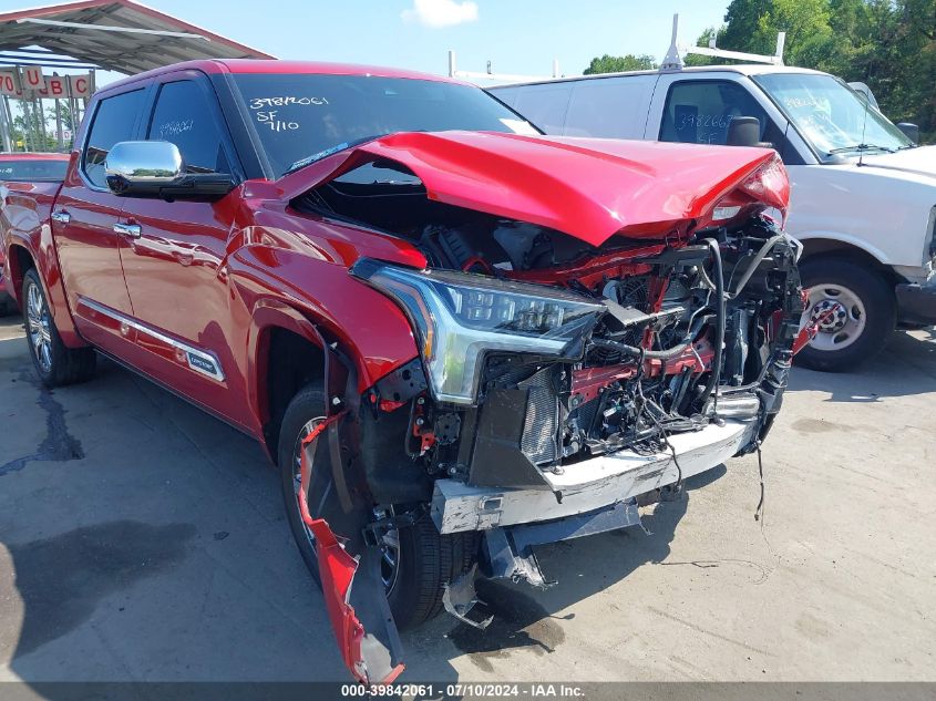 2023 Toyota Tundra Hybrid Capstone VIN: 5TFVC5DB6PX027808 Lot: 39842061