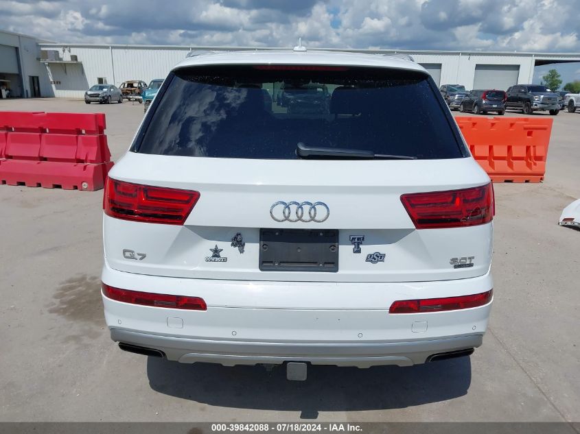 2018 Audi Q7 3.0T Premium VIN: WA1LAAF77JD052914 Lot: 39842088