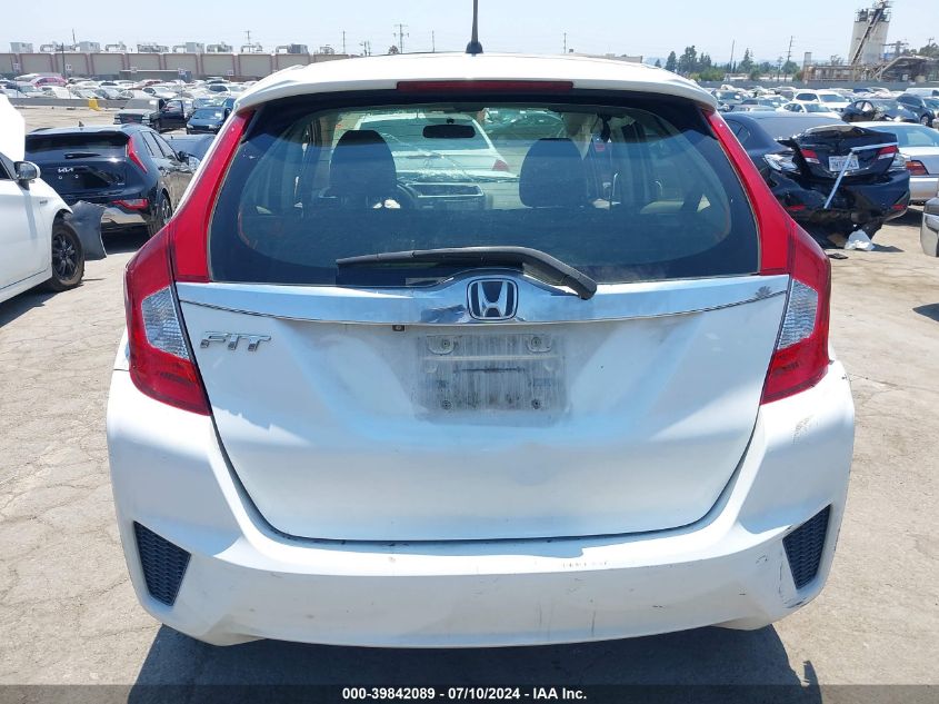 2016 Honda Fit Ex VIN: JHMGK5H76GX040767 Lot: 39842089