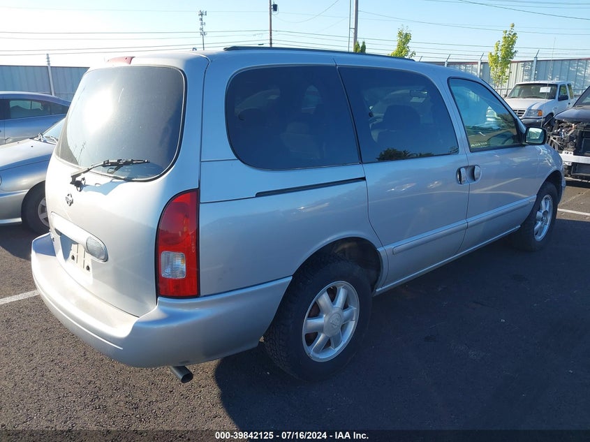 2002 Nissan Quest Gxe VIN: 4N2ZN15T62D808461 Lot: 39842125
