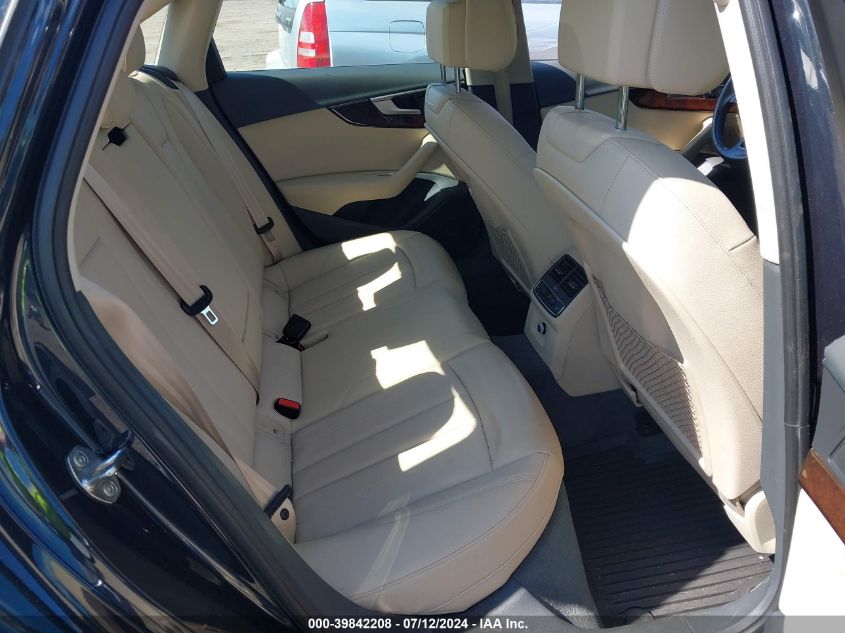 2018 Audi A4 2.0T Premium/2.0T Tech Premium VIN: WAUENAF49JN014472 Lot: 39842208