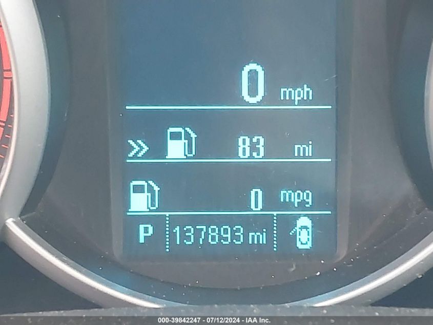 2012 Chevrolet Cruze Lt VIN: 1G1PF5SC6C7139538 Lot: 39842247