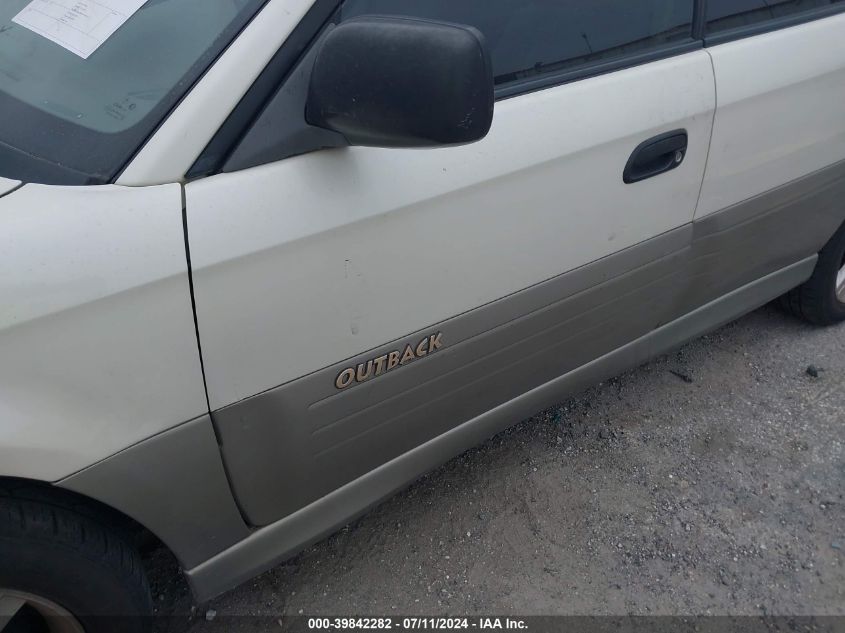 2002 Subaru Outback VIN: 4S3BH665127614282 Lot: 39842282