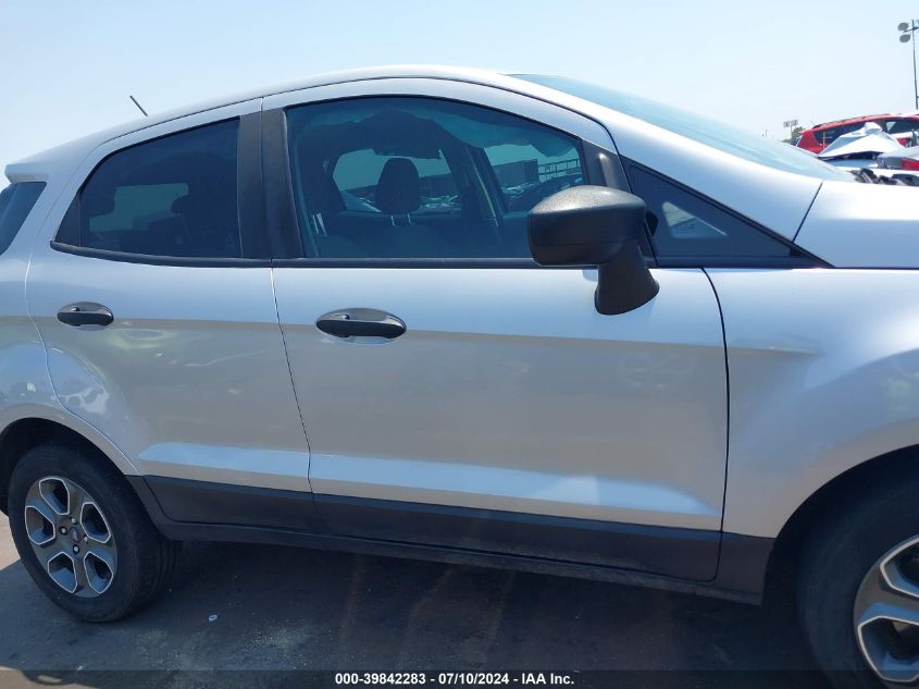 2020 Ford Ecosport S VIN: MAJ3S2FE6LC322821 Lot: 39842283