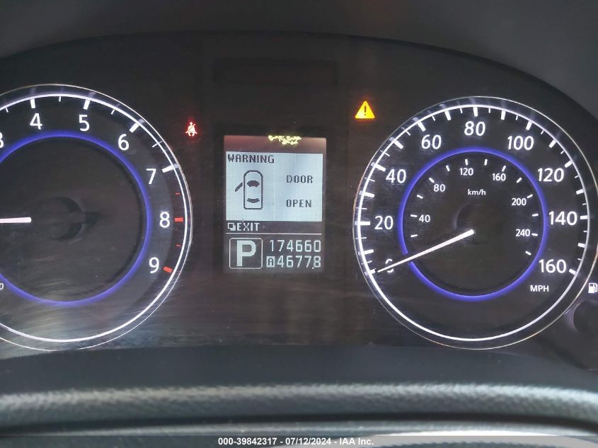 2010 Infiniti G37X VIN: JN1CV6AR4AM254029 Lot: 39842317