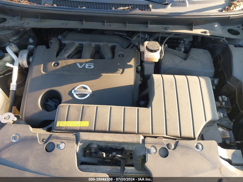 2010 Nissan Murano Sl VIN: JN8AZ1MW4AW121972 Lot: 39842350