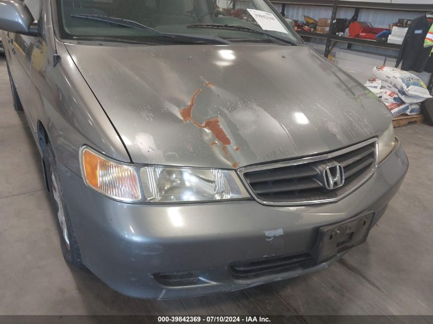 2002 Honda Odyssey Ex VIN: 5FNRL18682B004931 Lot: 39842369