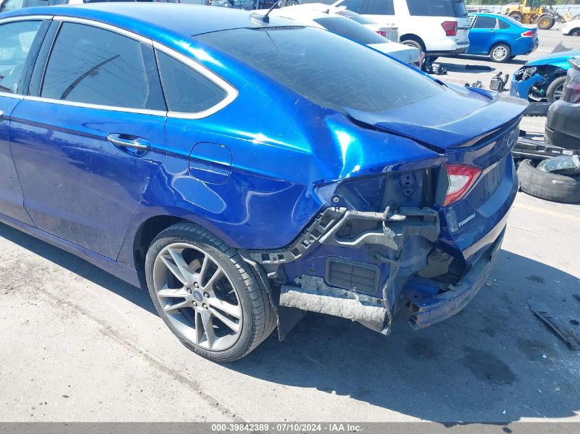 2014 Ford Fusion Titanium VIN: 3FA6P0D91ER192623 Lot: 39842389