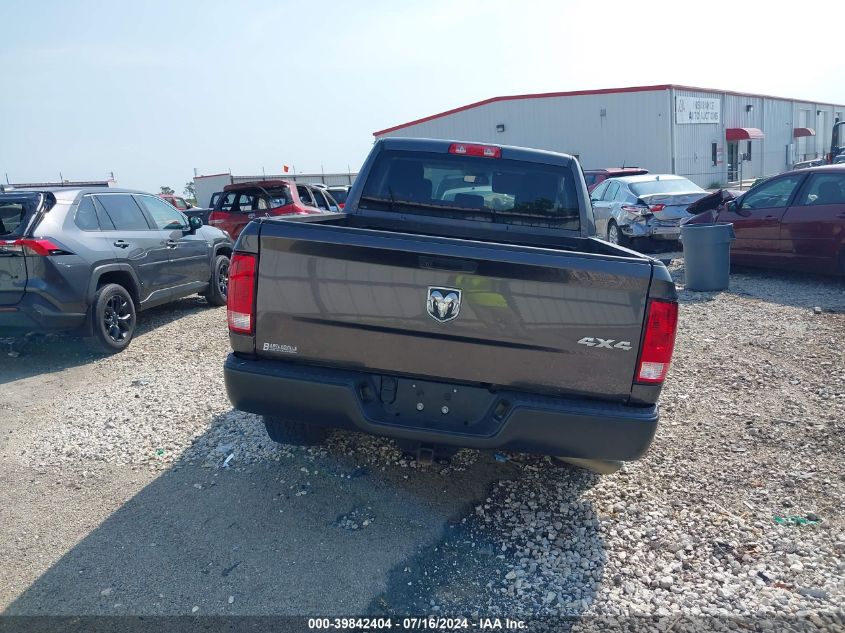 2019 Ram 1500 Classic Tradesman Quad Cab 4X4 6'4 Box VIN: 1C6RR7FG6KS578614 Lot: 39842404