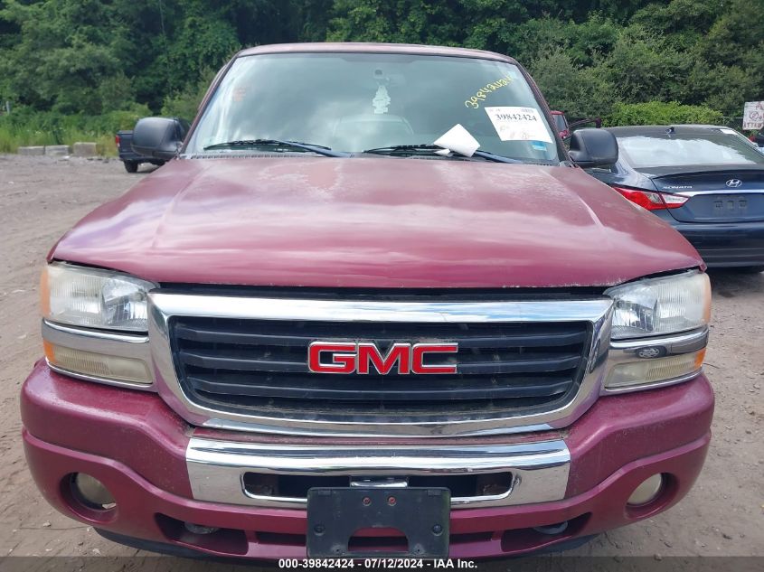 2005 GMC Sierra 1500 Sle VIN: 1GTEK14T65Z202256 Lot: 39842424