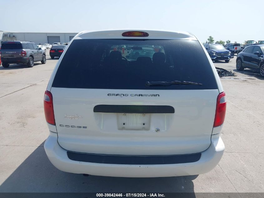 2006 Dodge Grand Caravan Se VIN: 1D4GP24R86B577342 Lot: 39842446