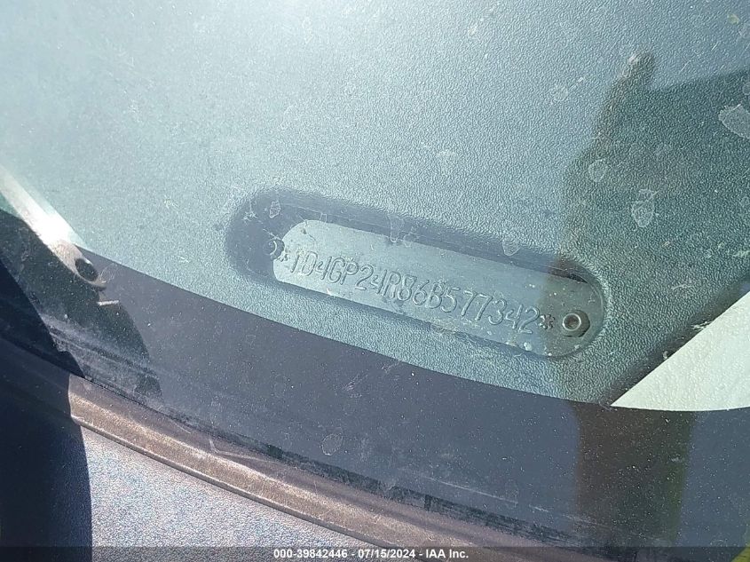 2006 Dodge Grand Caravan Se VIN: 1D4GP24R86B577342 Lot: 39842446