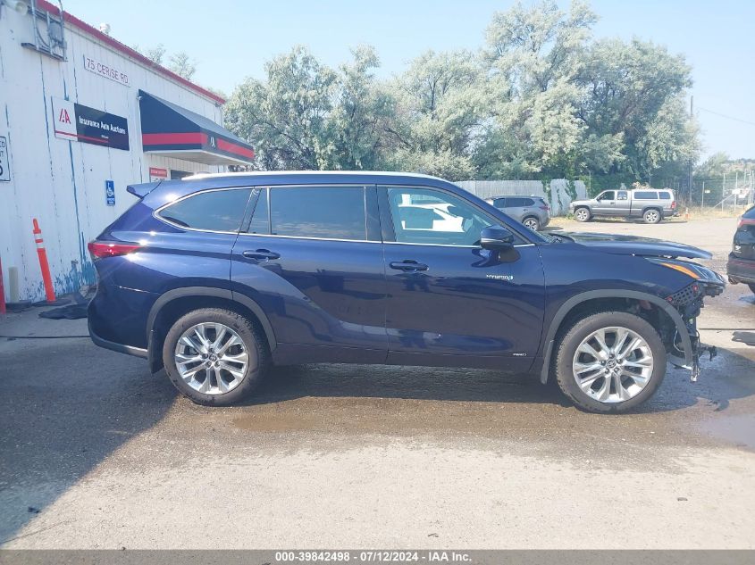 2021 Toyota Highlander Hybrid Limited VIN: 5TDXBRCH9MS019454 Lot: 39842498