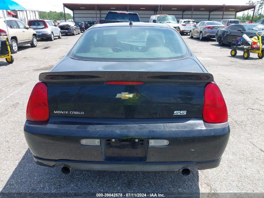 2006 Chevrolet Monte Carlo Ss VIN: 2G1WL16C669293919 Lot: 39842578