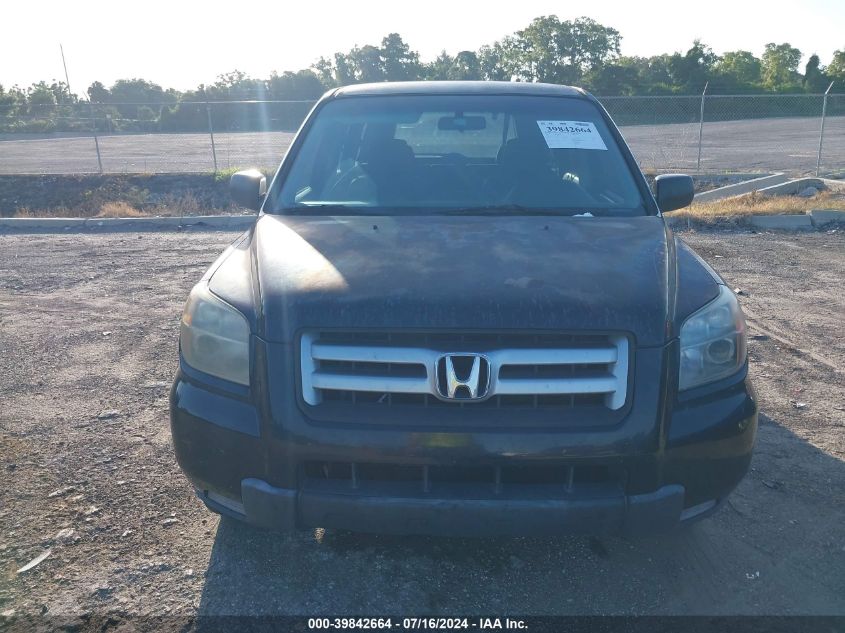 2006 Honda Pilot Lx VIN: 5FNYF28156B049134 Lot: 39842664