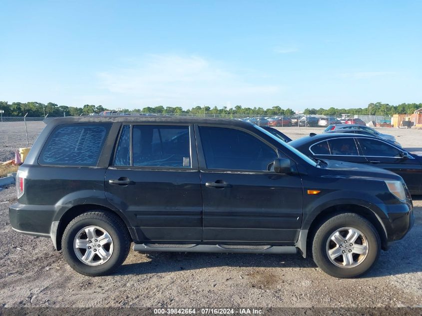 2006 Honda Pilot Lx VIN: 5FNYF28156B049134 Lot: 39842664