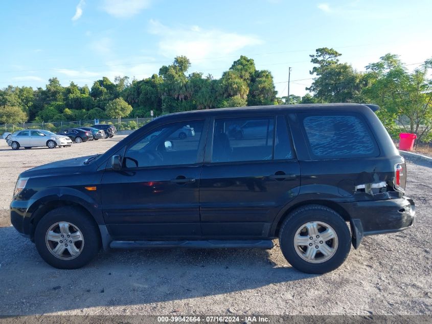 2006 Honda Pilot Lx VIN: 5FNYF28156B049134 Lot: 39842664