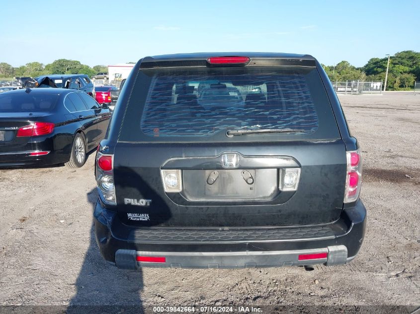 2006 Honda Pilot Lx VIN: 5FNYF28156B049134 Lot: 39842664