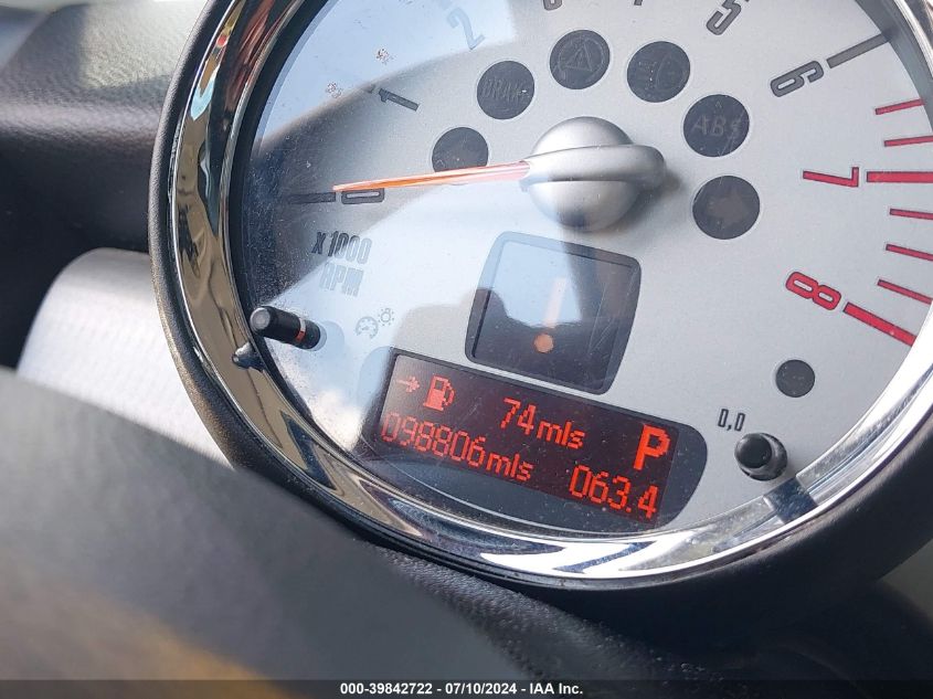 2010 Mini Cooper S Clubman VIN: WMWMM3C54ATP94772 Lot: 39842722