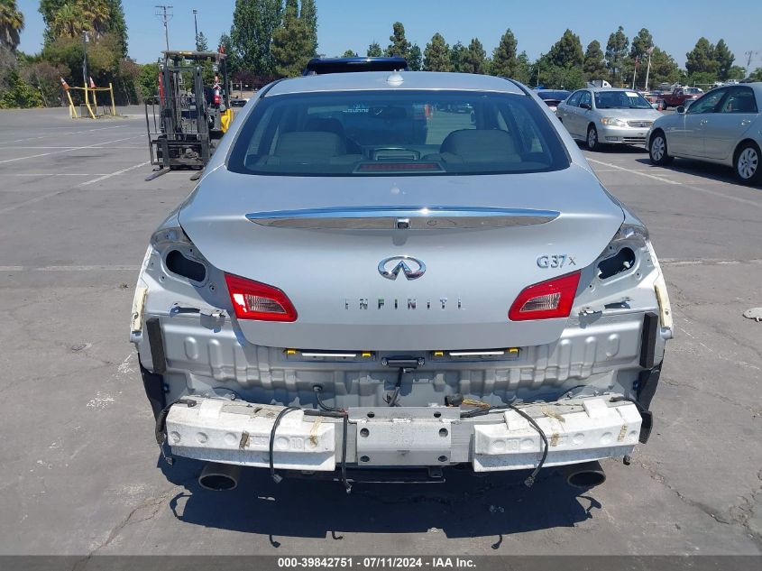 2010 Infiniti G37X VIN: JN1CV6ARXAM452257 Lot: 39842751