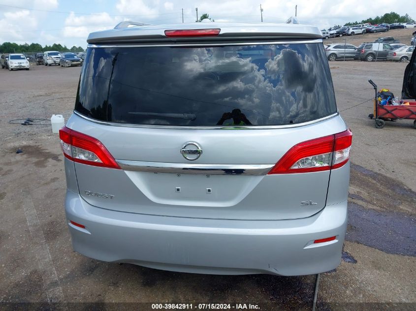 2014 Nissan Quest Sl VIN: JN8AE2KP8E9101600 Lot: 39842911