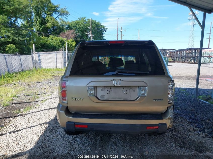 2006 Honda Pilot Lx VIN: 2HKYF18146H551600 Lot: 39842919