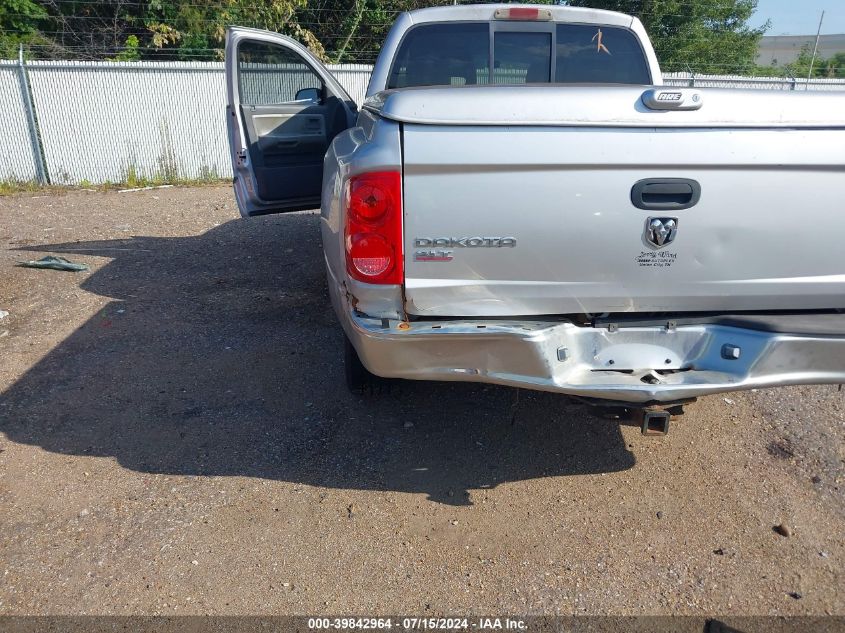 2007 Dodge Dakota Slt VIN: 1D7HE48K37S127816 Lot: 39842964