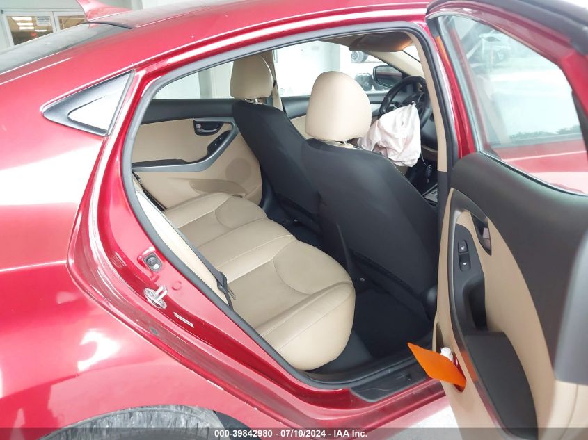 2012 Hyundai Elantra Gls/Limited VIN: KMHDH4AE0CU331195 Lot: 39842980