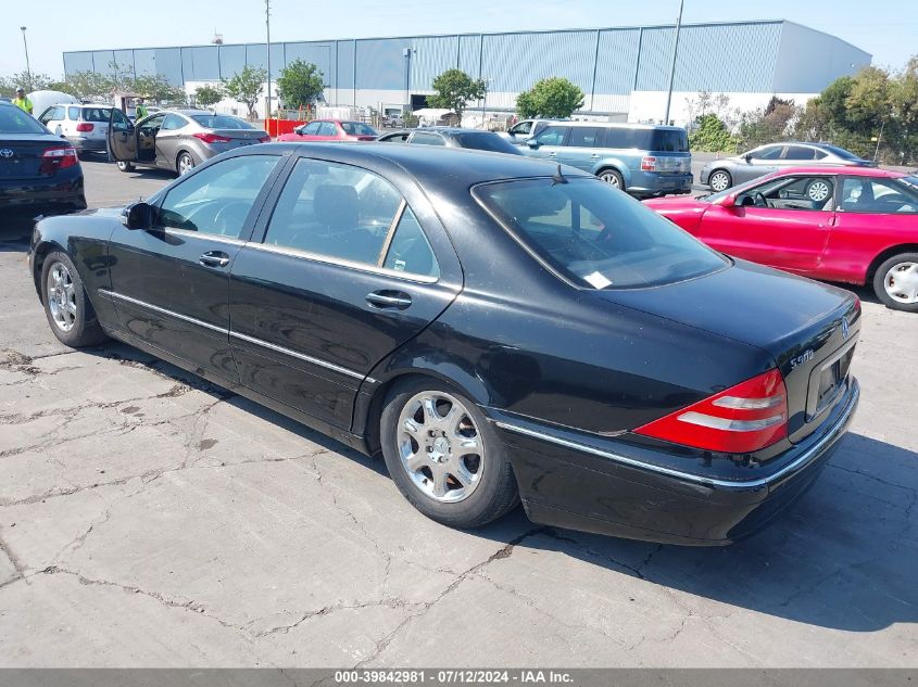 2000 Mercedes-Benz S 500 VIN: WDBNG75JXYA049917 Lot: 39842981