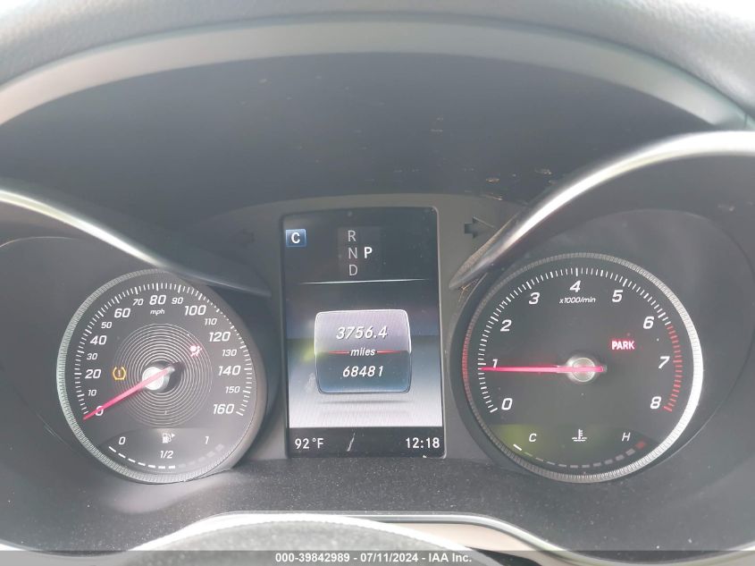 2018 Mercedes-Benz C 300 VIN: 55SWF4JB3JU253590 Lot: 39842989