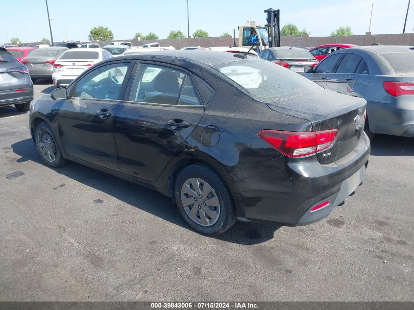 2020 Kia Rio Lx VIN: 3KPA24AD3LE294481 Lot: 39843006