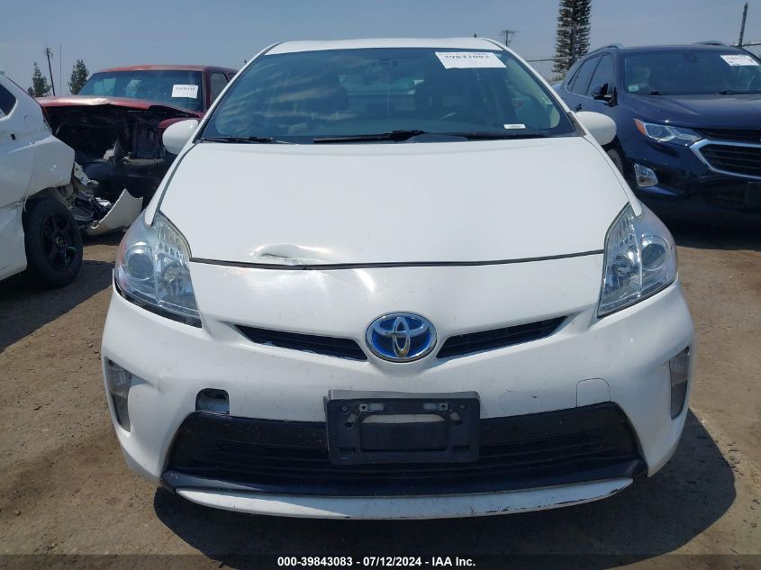 2012 Toyota Prius Two VIN: JTDKN3DU4C5448662 Lot: 39843083