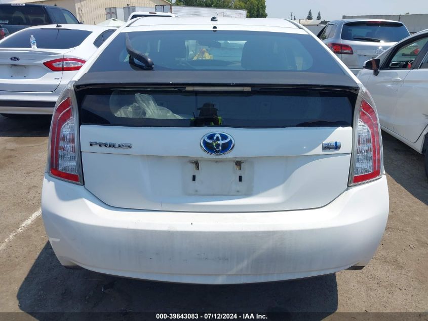 2012 Toyota Prius Two VIN: JTDKN3DU4C5448662 Lot: 39843083