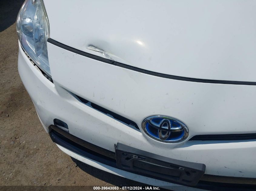 2012 Toyota Prius Two VIN: JTDKN3DU4C5448662 Lot: 39843083