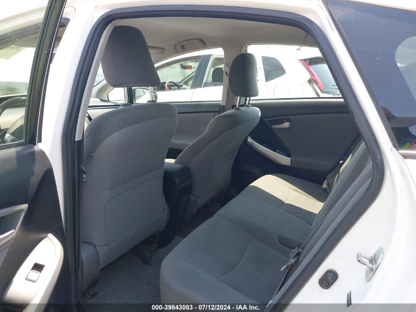 2012 Toyota Prius Two VIN: JTDKN3DU4C5448662 Lot: 39843083