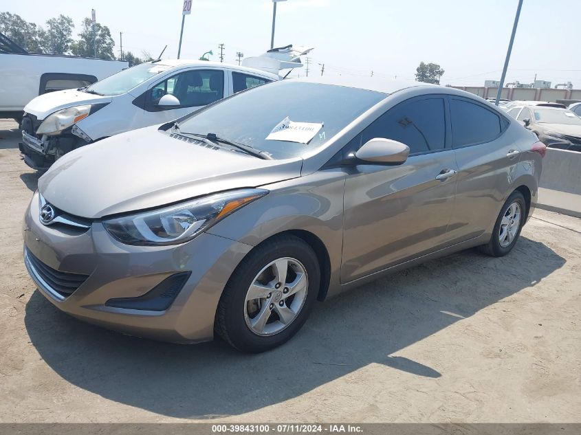 5NPDH4AE0FH645108 2015 HYUNDAI ELANTRA - Image 2