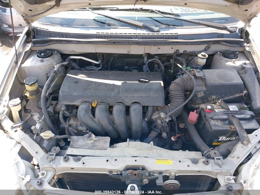 2003 Toyota Corolla Ce VIN: JTDBR32E530027207 Lot: 39843126