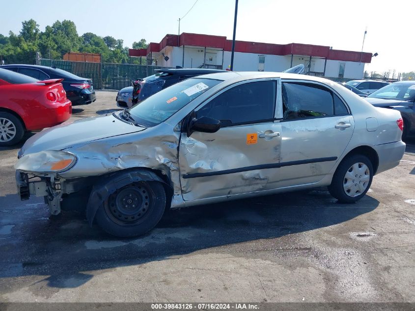 2003 Toyota Corolla Ce VIN: JTDBR32E530027207 Lot: 39843126