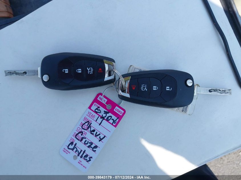 2017 Chevrolet Cruze Ls VIN: 01G1BC5SM3H713155 Lot: 39843179