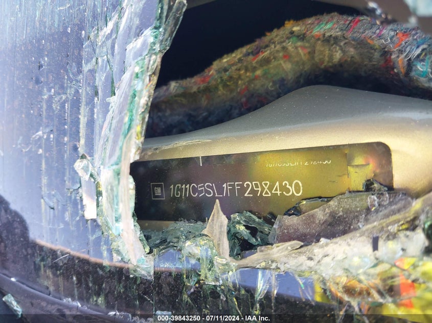 2015 Chevrolet Malibu 1Lt VIN: 1G11C5SL1FF298430 Lot: 39843250