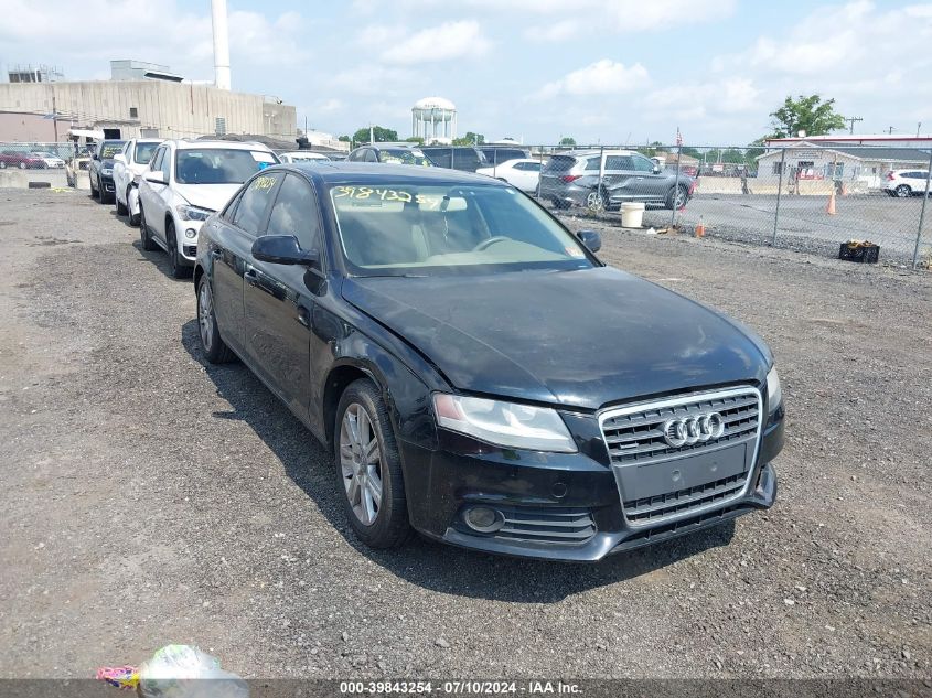 2010 Audi A4 2.0T Premium VIN: WAUBFAFL1AN011931 Lot: 39843254