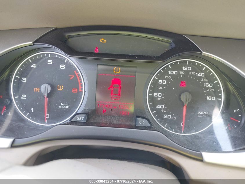 2010 Audi A4 2.0T Premium VIN: WAUBFAFL1AN011931 Lot: 39843254