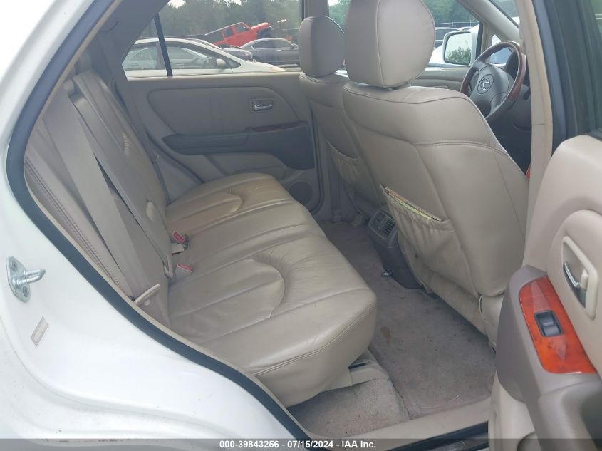 2002 Lexus Rx 300 VIN: JTJHF10U720275990 Lot: 39843256